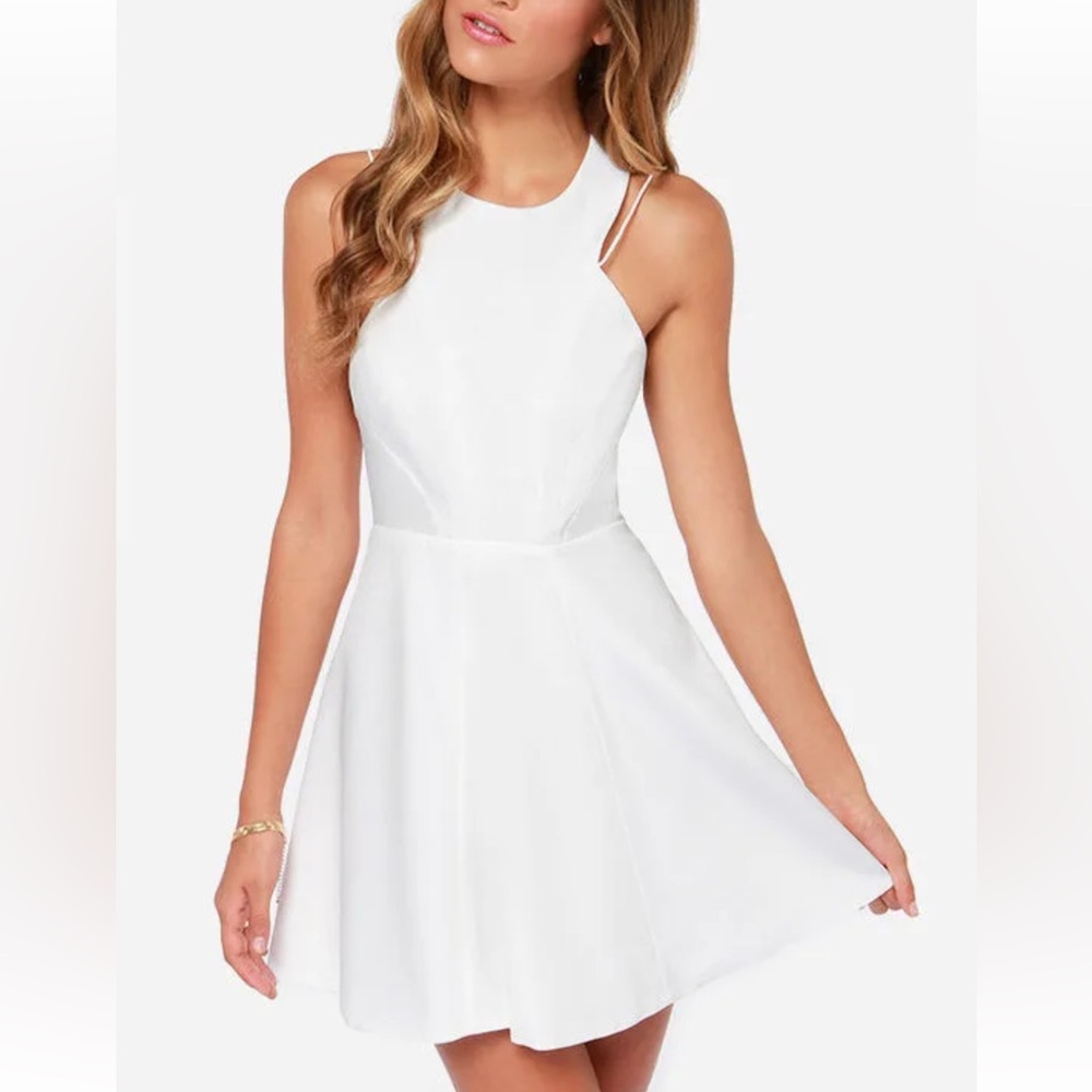 KEEPSAKE Countdown Ivory Mini Dress